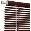 AJTXCSFOQL Senza Foratura Tende Veneziana in alluminio 120 135 118 104 98 cm, 25mm Veneziane da Interno/Esterno per Finestre, Protezione dalla luce e ai raggi solari, Kit di montaggio incluso(Marrone)