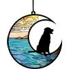 Simaixing Regali commemorativi per cani da 11,9 cm, regali personalizzati per gli amanti dei cani, acchiappasole commemorativo per cani angeli, regalo di simpatia per la perdita di animali domestici, regalo di