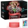 Maverton Lampada personalizzata a Led - Cornice foto con illuminazione multicolore - Idea regalo mamma compleanno - Lastra Acrilica con stampa foto personalizzata - Per la festa della mamma