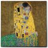 Giallobus - Quadro - Gustav Klimt - Il bacio - Tela Canvas Telaio Standard - 100x100 - Pronto da appendere - Quadri moderni per la casa