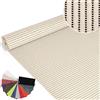 ANRO Tappetino da bagno e doccia, antiscivolo, tinta unita, 100 x 130 cm, colore: crema