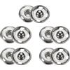 QUARKZMAN 5 Set Bottoni Automatici da Cucire 17mm Bottoni Automatici a Pressione Metallo per Chiusura Borse, Vestiti, Cucito Artigianale, Argento