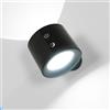 DAXGD Applique Led da Parete Interno con Telecomando, Lampada da Parete Senza Fili, Ricaricabile Batteria 1800mAh, Lampada Magnetica a 360°, Luminosità Regolabile, USB-C, per Camera da Letto Soggiorno