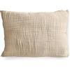 PinkZebra Mussola biologica 40 x 80 cm Double Gauze federa per cuscino per bambini e adulti, certificata ÖkoTex, morbida federa certificata GOTS, federa per cuscino, beige chiaro