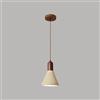 SKYGOO Lampada a sospensione in stile giapponese per sala da pranzo, lampada a sospensione in legno di noce con paralume in travertino giallo, lampade a sospensione in pietra naturale, lampade a sospensione