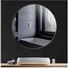 CustomGlass Specchio da parete rotondo in varie misure con forma circolare (90 cm rotondo)