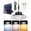 TobeBright Lampada Solare Sospesa da Esterno, Lampade Solari Pendenti per Esterni, 3 Temperature di Colore con Timer, Telecomando, Regolazione della Luminosità, Impermeabile IP65, Lampade Solari Pendenti