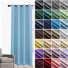 JRUI Tende Camera da Letto Tenda Oscurante 1 Pannelli con Anelli Tenda Termica Isolante Tende Per Interni Tende Moderne Tende Coprenti Tende Fonoassorbenti 160 x 180cm (LxA) Azzurro