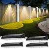 Delaiglow Applique da Esterno Solare Impermeabilità IP67, 4 Pezzi Luce Solare LED Esterno Bianco con 3 Modalità Lampade Solari da Esterno per Cortile, Giardino e Recinzione