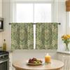 Generic Tende da cucina con tulipani, crisantemo floreale primaverile cuore verde primavera trattamento per finestre da cucina tende sopra il lavandino 66 x 76 cm