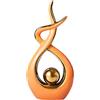 LGYKUMEG Ogetti Decorazione Soggiorno,Elegante scultura in ceramica, Soprammobili Moderni Particolari, Cantinette Vino, Tavola,rredamenti , Salotti Decorazione , Centrotavola Per Casa -Idea Regalo,Arancia,L