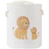 YFNHOME Cesto Portabiancheria per Bambini 58L Grande, Cesta Giochi Bambini Cesto Neonato Cesta Biancheria Sporca, Cestos in Tela con Chiusura a Coulisse, Tema Giungla, Contenitore Portagiochi Safari, Leone