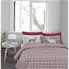 IlGruppone Passione Casa Copripiumino in Flanella Felpato Prodotto Italiano 100% Cotone di Flanella Sacco e Federe - Singolo - Beige (Singolo, Cervo Rosso)
