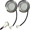ADZJOY 2PCS EL SM YL Connettore femmina Lampadine for cappa da cucina, 1,5-2W 68mm 12V 24V 110V 220V, for la luce dell'armadio della cucina, equivalente alogena da 20W(Warm white,EL CONNECTOR_12V)