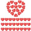 KBSICWO 50 Pezzi Candele Cuore Rosso per San Valentino, Candele a Forma di Cuore, Candela d'Amore Romantico per Compleanno Matrimonio Festa, 3.2x3.1x1cm