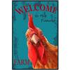 CREATCABIN Cartello per Pollaio Vintage Farm Farm Farmhouse Decor Wall Art Poster Targhe retrò in Metallo per Coop Yard Giardino Esterno Ringraziamento Regalo di Natale 20 x 30cm