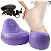 thickvalley BBL Sedia Gonfiabile Poltrona con Foro, BBL Speciale Sedia Gonfiabile Dopo l'intervento Chirurgico Brasiliano Butt, per Alleviare Il Dolore, con Pompa Ad Aria/Cuscino di Supporto,Blue
