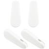 QUARKZMAN 4pz Tende Corda Peso Pom 83mm/3,27 Rotondo Rullo Tende Maniglia Tenditore Peso per Verticale Tenda Romana Catene Sfera Catena Perline Finestra Accessori Bianco