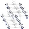 Dunkwckore 20 Pezzi Grucce Pantaloni, Appendini per Pantaloni 30cm, Regolabili Appendini per Pantaloni Metallo, Grucce Gonne con Pinze Appendiabiti per Pantaloni, Calzini e Jeans