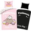 Pusheen the Cat Pusheen Set Biancheria da Letto, Luminosa al Buio, 140x200cm, 100% Cotone