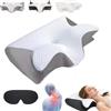 JIABAOZ Serenium Orthosleep - Il Sollievo Che Aspettavi Cuscino Ortopedico,Cuscino Cervicale, Ergonomico Cuscino Cervicale in Memory Foam, per Dormire sul Fianco e sulla Schiena (Grigio)