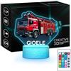 Maverton Luce Notturna Bambini con Targhetta Personalizzata | Lampada Led per Bambino con Base e Telecomando, Targa Multicolore Regalo Ragazzo, Regali Personalizzati per bimbi