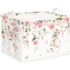 Clastyle Cesto Portabiancheria Fiore Cestino Portaoggetti Foglia Cesta Biancheria Genitori per Organizzare Giocattoli Vestiti, Rosa, 40x30x30 cm
