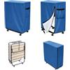 tintoke Telo di copertura per letto singolo，Copertura di Stoccaggio Letto Pieghevole，Copri Brandina Pieghevole，Adatto per letti pieghevoli e poltrone reclinabili, impermeabile e resistente al sole (blu)
