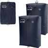 ONTYZZ Sacchetti Salvaspazio Valigia Riutilizzabili Sacchetti Sottovuoto Vestiti TPU Borsa Sottovuoto Viaggio con IPX8 Cerniera Impermeabile Borse Organizer Cubi di Imballaggio per Zaino Bagaglio Mano