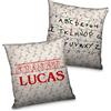 LolaPix Cuscino personalizzato Stranger Lights con foto. Regali fotografici personalizzati. Stampa totale su entrambi i lati fino alla cucitura. Ripieno incluso. Varie Dimensioni. STRANGER LIGHTS