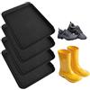 LOLANIUT 4 ciotole antigoccia, 35 x 27,5 x 3 cm, per scarpe, scolapiatti, scolapiatti, scolapiatti, per corridoio, balcone, garage, pioggia e inverno