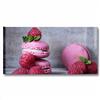 Quadri L&C ITALIA Macarons - Quadro Cucina Shabby Chic con Frutta 90 x 45 Stampa su Tela Canvas Decorazioni da Parete Vintage Bar Ristorante