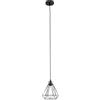EDO lampada a sospensione a soffitto LOFT ALAMBRA SORO, lampada a sospensione retrò a 1 fiamma, lampada a sospensione blacka, lampada a sospensione per soggiorno con attacco E27, EDO777193