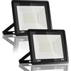 JESLED Faretto LED da Esterno, 100W 10000LM Super Luminosa Faro, 144LED 6000K Bianco Freddo Faretti, Impermeabile IP66 Fari per Giardino Garage(Cavo da 1M)