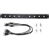 Jectse Kit Antenna BNC, 4 Cavi di Collegamento Cavo BNC da 50 Cm/19,69 Pollici Kit di Montaggio su Rack per Antenne Kit di Riposizionamento per Rack di Antenne per Montaggio Anteriore