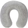 Amazon Basics Cuscino per il collo, in memory foam, 1 unità, Semicircolare, Grigio