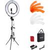 Neewer Luce ad Anello LED 48cm Esterno 55W 5600K Dimmerabile con Stativo di Luce
