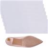 FINGERINSPIRE 6 Pz Protezioni per Suole di Scarpe Bianche 10x30cm Cuscinetti Antiscivolo Autoadesivi Protezioni per Suole in Silicone Adesivo per Scarponi Protezione per Scarpe con Tacchi Alti