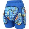Tsophreniq Pantaloncini imbottiti 3D Hip Butt Pad Protettivo Imbottito Pantaloni Corti Traspirante Regolabile per Bambino Adulto Snowboard Sci Hip Shorts