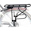 Generic Portabici posteriore per bicicletta, capacità 200 kg, regolabile, in acciaio, per ciclismo, consegna, pendolarismo, picnic, urbano, lavoro, scuola