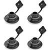 CAZSTYK 4pack Marine Drain Plug Sterns Wire Plug Effluent Outlet Barche Valvole di scarico in gomma Attrezzatura da pesca Durabilità Valvole gonfiabili