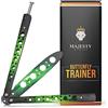 MAJESTY FOREST® Butterfly Trainer Gamma - Balisong per Imparare i Trucchi - Coltello a Farfalla legale con Lama smussata Come Coltello da Allenamento