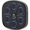 SPORTNOW Macchina da Boxe Musicale a Parete con 9 velocità, Nero | 9 Modalità, Music Boxing Machine, Connessione Bluetooth, Guanti a Mezze Dita, PU ABS PP Acrilico