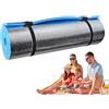 Generico Tappetino Fitness Spesso Yoga Film Alluminio Schiuma EVA | Impermeabile Antiscivolo Allenamento Campeggio | Tappeto Pieghevole Leggero Yoga Trekking Interno Esterno