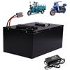 JCXYL EV Batteria per Moto elettrica da 60 V 60 Ah 65 Ah, Pacco di batterie al Litio Ricaricabili da 72 V 60 Ah con Caricabatterie per Motore di Golf Cart e ciclomotore.,60v 60ah