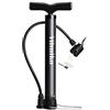 YihuiKo Pompa ad alta pressione per bici da pavimento, pompa portatile per bicicletta, pompa ad aria 120 psi, con valvole Presta e Schrader, pompa per bici con ago per pompa a sfera, giocattoli gonfiabili