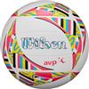 Wilson Pallone da pallavolo AVP Movement, on Camera d'Aria Con Blocco a Pressione, Rivestimento In TPU Sostenibile e Strato di Schiuma, Colore: Bianco/Rosa/Giallo, Taglia Ufficiale