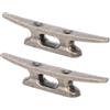 minkissy Bitte da in Lega di Zinco 2 90X18Mm Base Aperta per Fissaggio Bulloni Accessori per Ormeggio Barche Kayak e Canoe Molo e