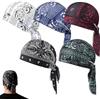 Generic Fodera per casco con teschio rinfrescante, motivo cachemire, fascia rinfrescante e set di cappelli, cappelli e fasce elastiche per ciclismo, fasce e cappelli da uomo (nero)