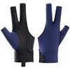 Marchfunny Guanto da biliardo antiscivolo in nylon per giocatori mancini con tre dita aperte per tiri di precisione, grigio (mano sinistra)
